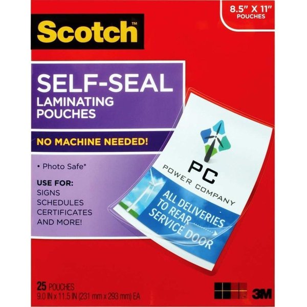 3M Laminating Sheets, Letter Size LS854SS-50
